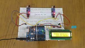This vehicle tracking system can also be used for accident detection alert system, soldier tracking system and many more, by just making few changes in hardware and software. Arduino Car Speed Detector
