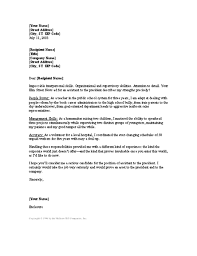 The whitehouse.gov website suggests adding your email address in addition to your mailing address. Assistant To President Cover Letter Letter Templates Download