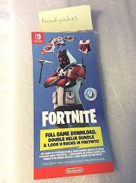 These cookies are necessary for the websites or services to function and cannot be switched off in our systems. For Nintendo Switch Full Game Fortnite Double Helix Bundle V Bucks Codes Only Double Helix Ps4 Gift Card Fortnite