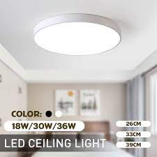 Many styles and designs of ceiling lights help any homeowner find the perfect light to add appeal and style to their home. 15 Inch Modern Led Ceiling Lights Flush Mount Fixtures Ceiling Lighting Daylight White For Living Room Bedroom Kitchen Hallway Office 18w 30w 36w Walmart Com Walmart Com