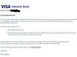 Check spelling or type a new query. Merrick Bank Approved Myfico Forums 5945043