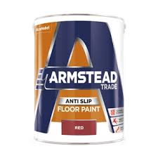 armstead trade anti slip floor paint red 5 litre