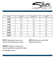 silver jeans size chart conversion bbg clothing