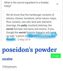 Just stops abruptly and it irritates me. What Is The Secret Ingredient In A Krabby Patty We Do Know That The Hamburger Consists Of Lettuce Cheese Tomatoes Tartar Sauce Mayo Flour Tumeric Sea Salt Land Salt Barnacle Shavings The