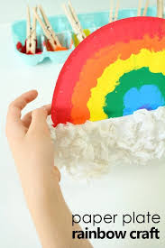 Pom Pom Painted Rainbow Craft For Kids Fantastic Fun Learning Rainbow Crafts Rainbow Crafts Kids Summer Preschool Crafts