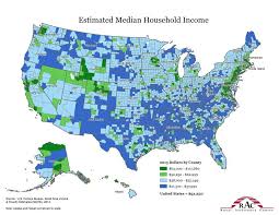 Estimated Median Household Income Per Us County 950x734 Map Historical Maps Household Income