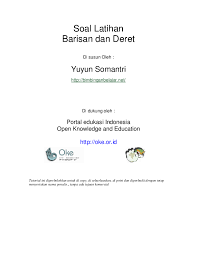 Check spelling or type a new query. Pdf Barisan Dan Deret Soal Latihan Stephanie Eliazar Academia Edu