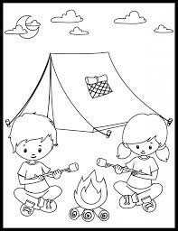 Llll➤ hundreds of printable camping coloring pages and books. Free Camping Coloring Pages And Activity Pages For Kids
