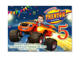 Use our online card designer to customize blaze invitations, thank you cards and address labels! Blaze And The Monster Machines Photo Invitations Blaze Birthday Party Blaze And The Monster Machines Party Blaze Birthday