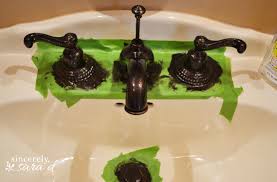 Make sure to tape the corners. How To Paint A Faucet Sincerely Sara D Home Decor Diy Projects