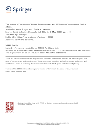 Discover the best christian dating & relationships in best sellers. Pdf The Impact Of Religion On Women Empowerment As A Millennium Development Goal In Africa