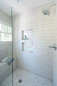 Shower Niche Dual Stacked With Larger Then Life Subway Tiles By Rfogartydesigns Styled With Dukliner Shower Niche Bathroom Remodel Shower Bathrooms Remodel