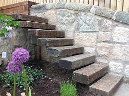 Pin By Interlink Limited On Hard Landscaping Railway Sleepers Garden Floating Garden Landscape Steps
