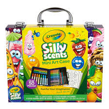Crayola 52pc Silly Scents Mini Art Case Art Case Kids Art Supplies Mini Art