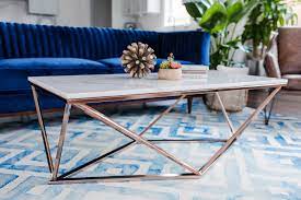 Dining tables for everyday or formal use, bar tables for parties or dinette tables for quiet meals at home. Aria White Marble Coffee Table Geometric Rose Gold Edloe Finch Furniture Co