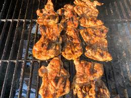 Once the internal temperature reaches 165 degrees, remove the chicken from the grill and allow it to rest for five minutes before serving. Grilled Boneless Chicken Thighs Cooking With Bliss