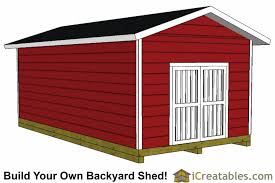 Sheds have traditionally been used as additional storage in many homes but modern designs are creating room for humans to actually live in. 12x24 Backyard Large Shed Plans Icreatables Com