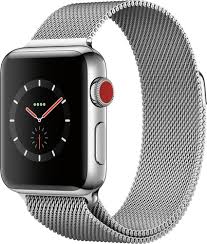Best Buy Apple Watch Series 3 Gps Cellular 38mm Stainless Steel Case With Milanese Loop Stainless Steel At T Mr1f2ll A Apple Watch Apple Watch Bands Apple Watch Silver