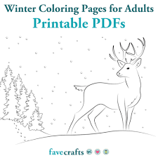 Look at this snowman welcoming you to the month of january. 10 Winter Coloring Pages For Adults Printable Pdfs Favecrafts Com