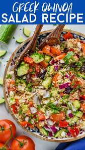 This Greek Quinoa Salad Makes Such A Delicious Lunch Or Light Dinner It Is Full Of Fresh And Delicious Ingre Greek Quinoa Salad Quinoa Salad How To Make Salad