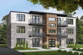 Plan 21603dr 6 Unit Modern Multi Family Home Plan In 2021 Family House Plans Residential Architecture Apartment Duplex House Plans