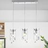 Typically, kitchen pendant lights (at their lowest point) are hung about 32 inches to 36 inches above the counter. 1