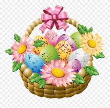 The best selection of royalty free flower basket vector art, graphics and stock illustrations. Easter Basket With Easter Eggs And Flowers Png Picture Easter Basket Transparent Background Clipart 32774 Pinclipart