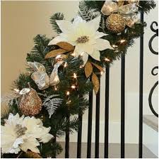 9 Artificial Garland Pre Lit Cream Gold Decorations Christmas Garlands Strands Gold Christmas Tree Decorations Christmas Garland Christmas Decorations