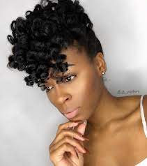 50 Updo Hairstyles For Black Women Ranging From Elegant To Eccentric Medium Hair Styles Older Women Hairstyles Womens Hairstyles
