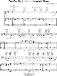 Billie Holiday I Ve Got My Love To Keep Me Warm Sheet Music In Bb Major Transposable Download Print Sheet Music Billie Holiday My Love