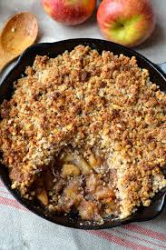 Easy Skillet Apple Crisp Recipe With Images Apple Crisp Recipes Apple Crisp Paleo Apple Dessert