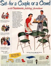 See The Vintage Card Tables Folding Furniture Almost Everyone Used To Have Folding Furniture Table Cards Retro Advertising