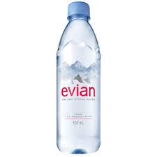 In addition to the mineral water, danone group uses the evian name for a line of organic skin care products as well as a luxury resort in france. Evian Natural Mineral Still Bottled Water 500ml Bottle Pack 24 Hunt Office Ireland