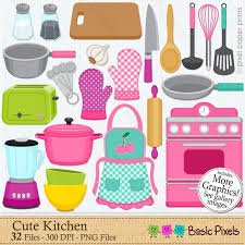Clip Art Cute Kitchen Cooking Clipart Personal And Etsy In 2020 Cute Kitchen Clip Art Cooking Clipart