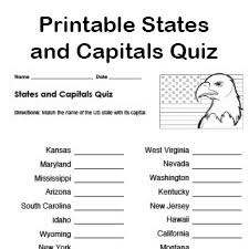 Among these were the spu. Printable Us States And Capitals Quiz Practice Test Pdf