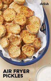We Can T Get Enough Of These Air Fryer Fried Pickles Recipe Snack Recipes Healthy Sweets Desserts Recipes