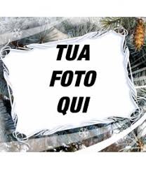 Aggiungi un fantastico effetto cornice alle tue foto. Cornice Per Foto Con Motivi Invernali E Di Natale Fondo Fotoeffetti