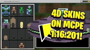 4d skin for mcp you will be able to expand its collection of skins for the mobs and find a lot of interesting. 4d Skin Pack For Minecraft Pe 1 16 201 Minecraft Bedrock Youtube