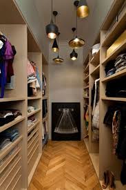 Closets Closet Walk In Closet Long Closets Long Walk In Closets Beat Light Tan Closet Cabinets Wood Herringbone Floo Home Closet Design Closet Lighting
