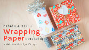 Next, pop open your gift bag and trip the top if needed, leaving enough room to fold the edge down to close. Design Sell A Wrapping Paper Collection Abbi Page Skillshare