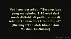 Hafal 10 ayat pertama terlindung dari fitnah dajjal. Keutamaan Membaca Surat Al Kahfi Setiap Malam Jumat Dan Ibu Hamil