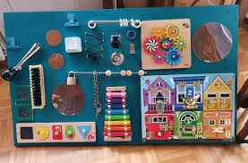 Motor skills board für kleinkinder & babys, holz sensorik board, beschäftigt board für 1 jahr alt, montessori activity board, reise beschäftigt. Motorikwand Selber Bauen Tipps Inspiration Fur Dein Diy Activity Board
