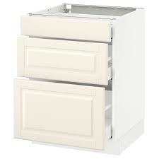 Sektion Base Cabinet With 3 Drawers White Maximera Bodbyn Off White 24x24x30 Ikea Base Cabinets Bodbyn Ikea