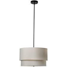 Hampton Bay Eagan 3 Light Oil Rubbed Bronze Drum Pendant With Double Khaki Shade Es4761ob4 B The Home Depot Drum Pendant Lighting Drum Pendant Chandelier Ceiling Fan With Light
