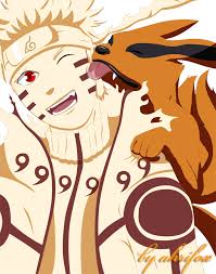 Naruto And Baby Kurama Colored By Ahrifox On Deviantart Naruto Shippuden Anime Anime Naruto