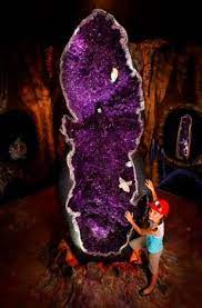 The crystal glass arms of this wonderful chandelier give it a look of timeless elegance that is sure to lend a special atmosphere in any home. Empress Of Uruguay Worlds Largest Amethyst Geode Rockhoundblog Amethyst Geode Crystals And Gemstones Minerals And Gemstones