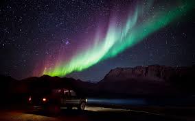 Polar Lights At Night Aurora Borealis Nordlichter Wallpaper Landschaft