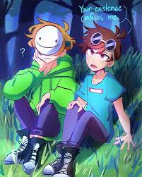 George Is In An Existential Crisis Mini Comic To Celebrate 1k Honestly I Never Expected My Sketches To Get Dream Team Dream Art Minecraft Fan Art