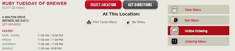 Find all of the best ruby tuesday coupons live now on insider coupons. Ruby Tuesday Near Me