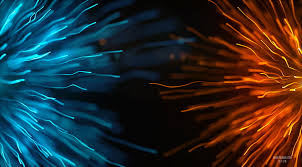 Blue wallpapers for 4k, 1080p hd and 720p hd resolutions and are best suited for desktops, android phones, tablets, ps4 wallpapers. Hd Wallpaper Particle 4k 3 Black Blue And Orange Digital Wallpaper Artistic Wallpaper Flare